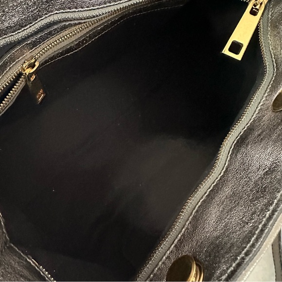 Marc Jacobs Leather Bag Astor metallic silver quilted Dustbag, Key, Cards, ta… - Picture 11 of 13